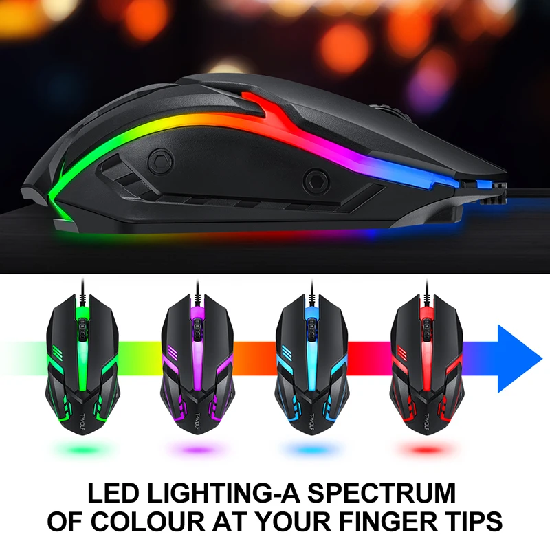 T-WOLF Game Four Piece TF800 I - Gaming Keyboard Mouse Set avis et prix