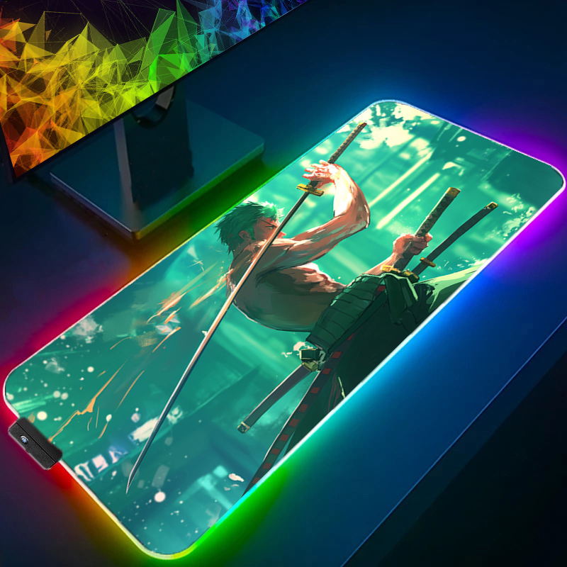 ONE PIECE Zoro Mouse Pad RGB G - Gaming Keyboard No Rgb avis et prix