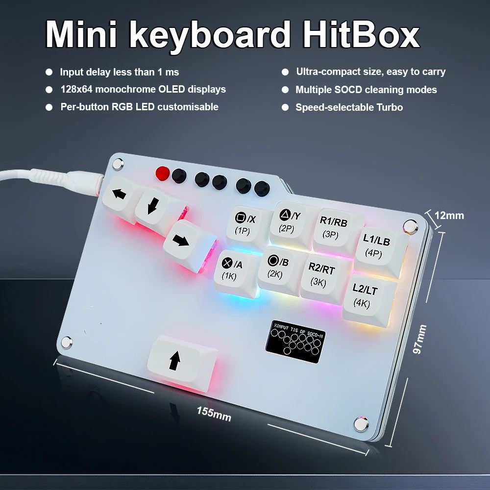 Hitbox Mini GP2040 CE Fightsti - Gaming Keyboard No Rgb avis et prix