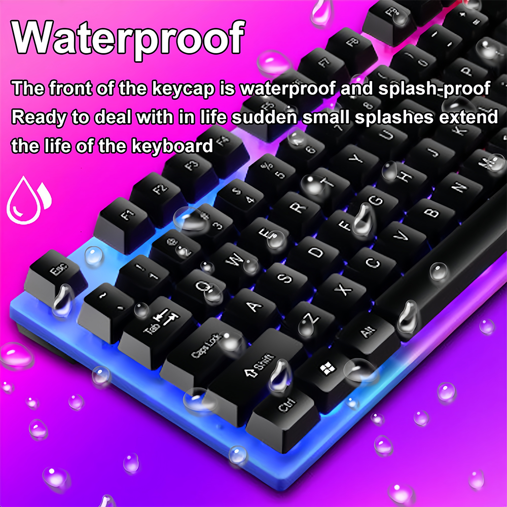 KEBIDUMEI USB Wired Keyboard R - Gaming Keyboard Half avis et prix