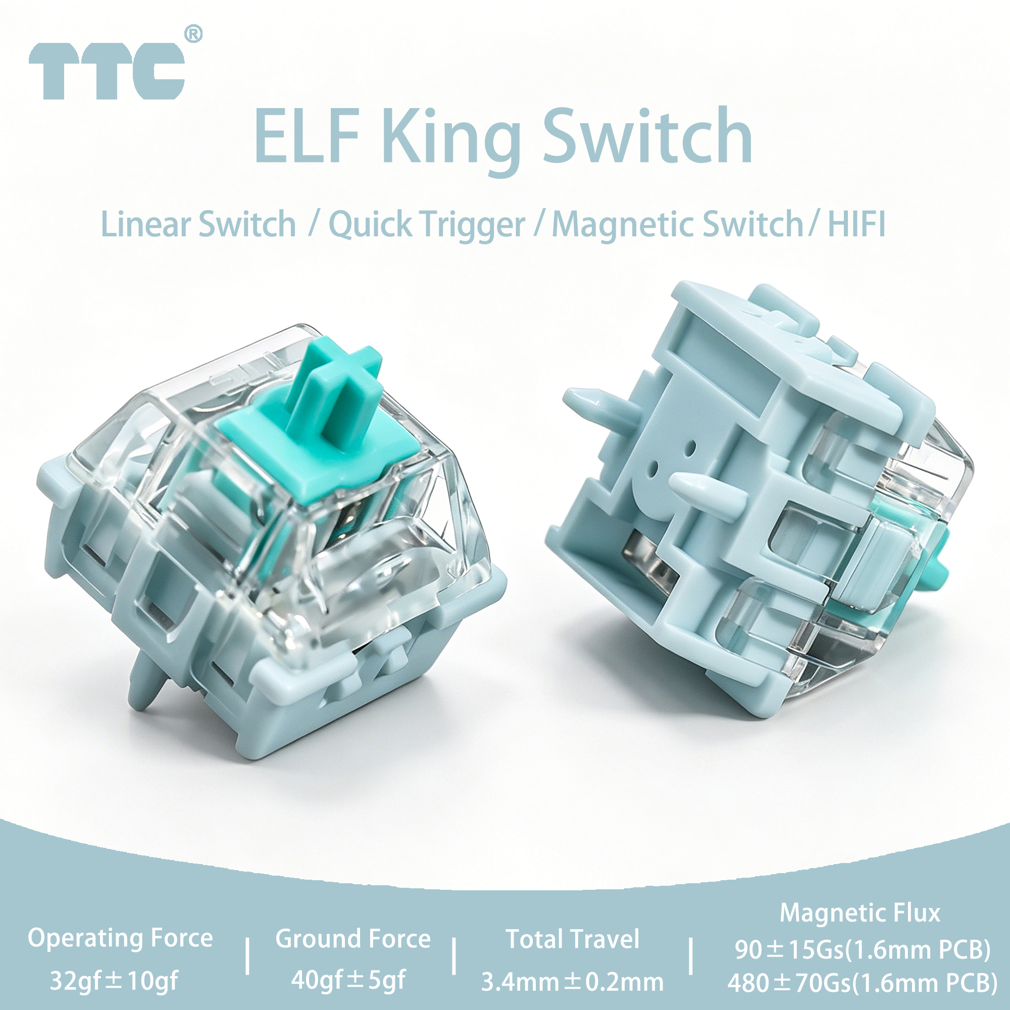 TTC ELF King Magnetic Switches - Gaming Keyboard No Rgb avis et prix