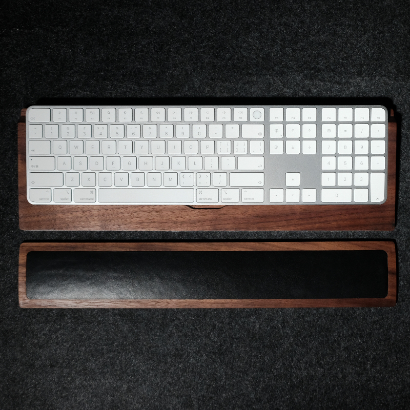 Woody Cowhide Palm Rest for Me - Keyboard Gaming Black avis et prix