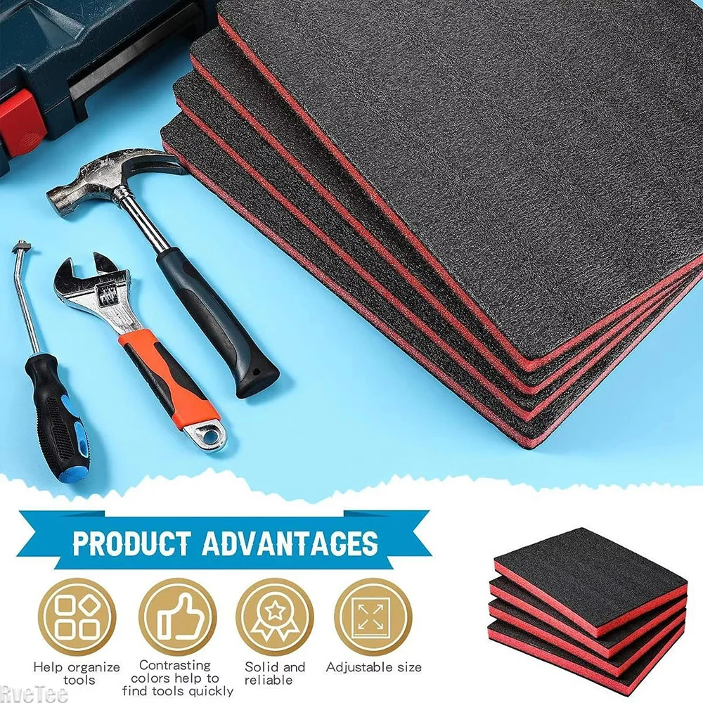 4Pcs Tool Box Foam Inserts Pac - Polyurethane Foam Sheet avis et prix