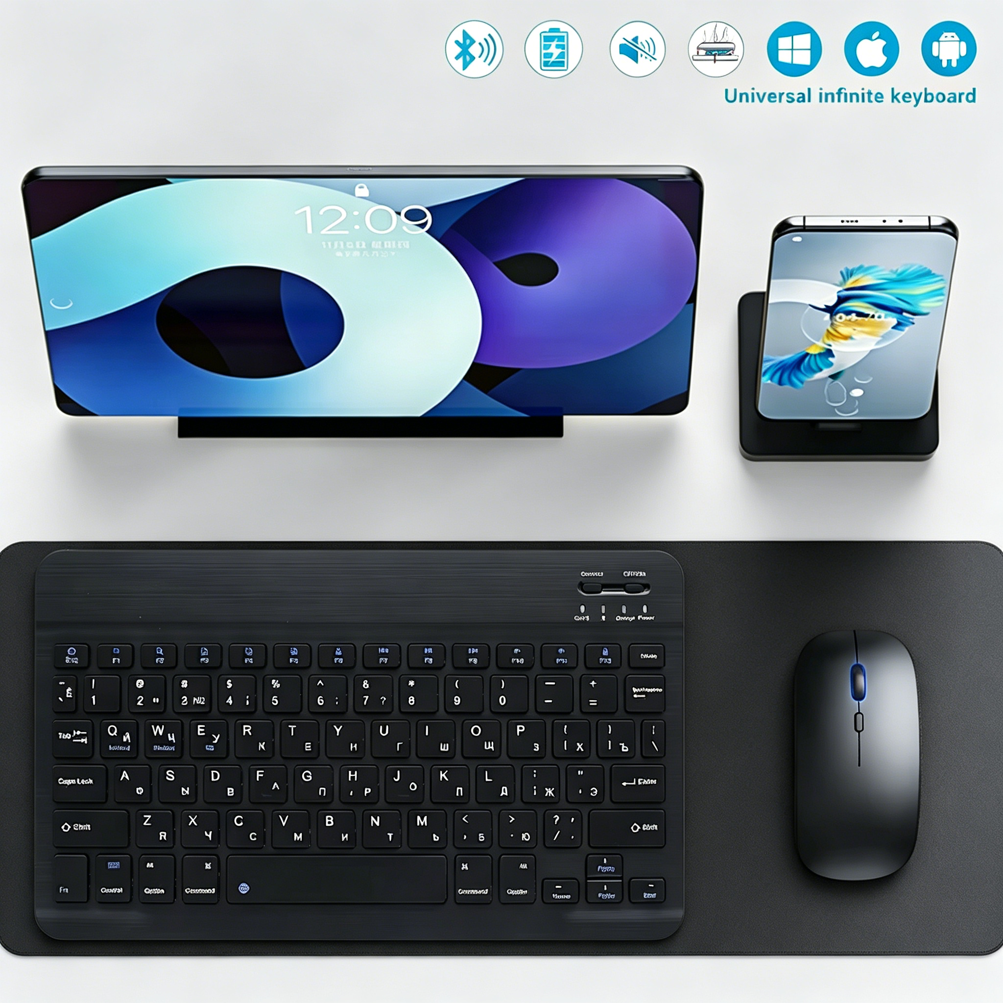 Bluetooth Wireless Keyboard Mo - Gaming Keyboard And Mouse Wireless avis et prix