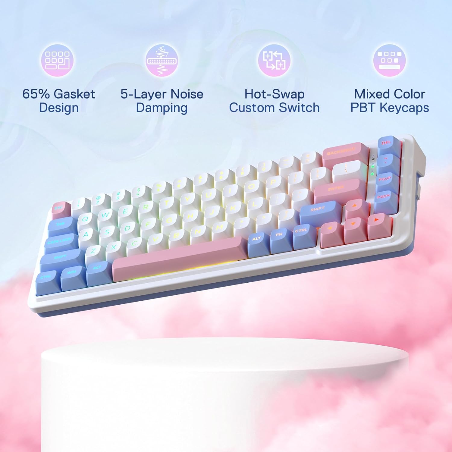 Redragon K709 PRO 65% Wireless - Gaming Keyboard No Noise avis et prix