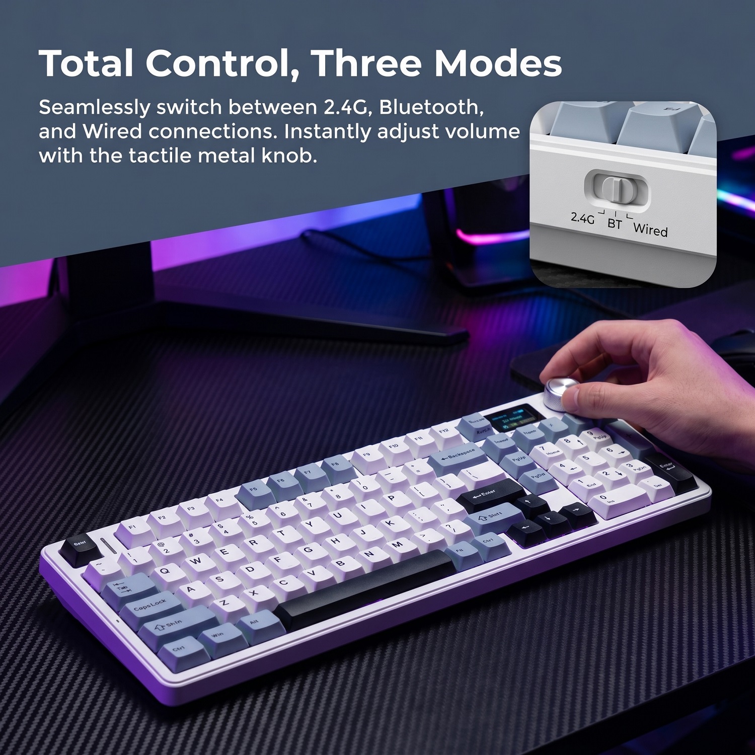 New AULA F99 Max Gasket Mechan - Gaming Keyboard Wireless avis et prix