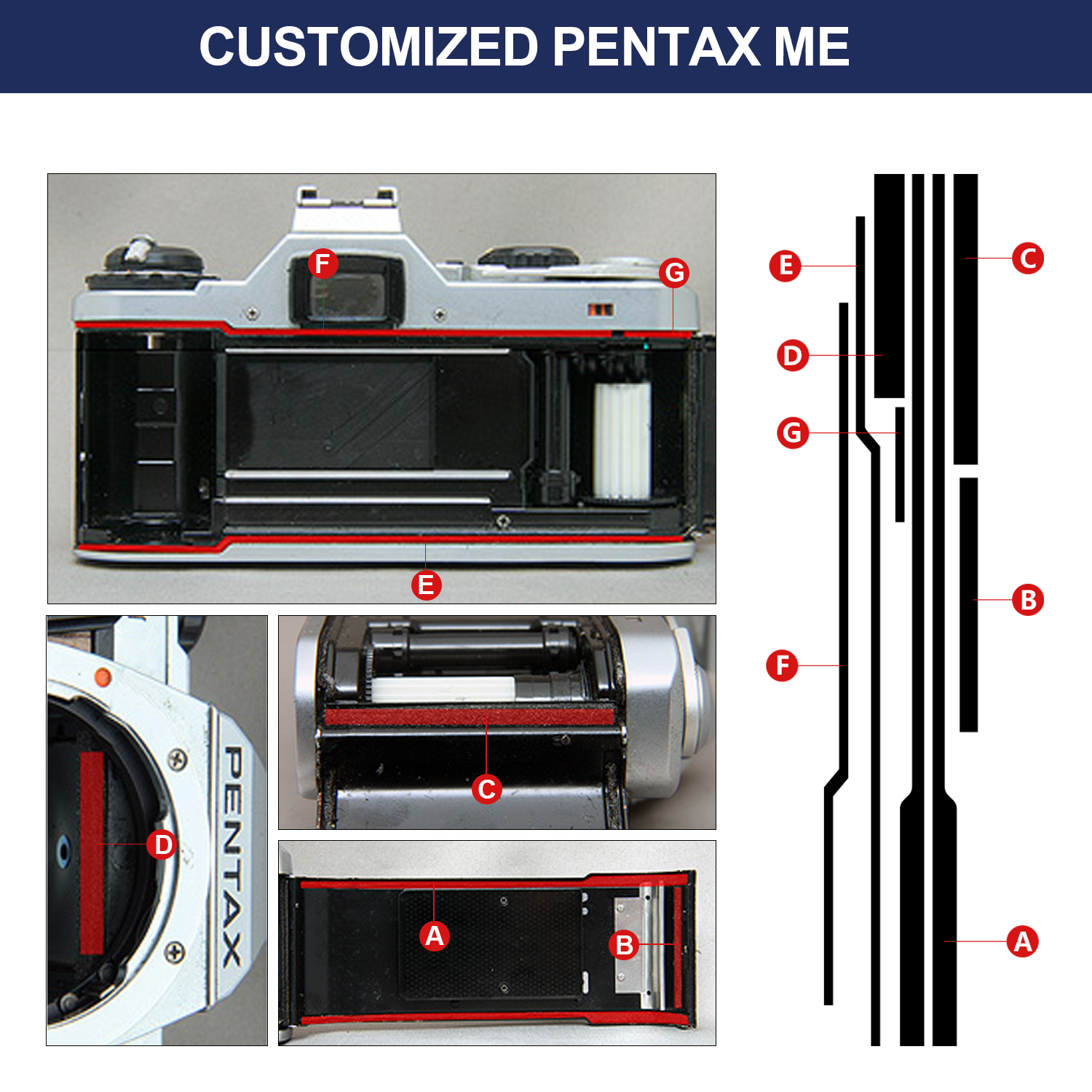 Pentax ME ME Super MG MV1 Came - Polyurethane Foam Sheet avis et prix