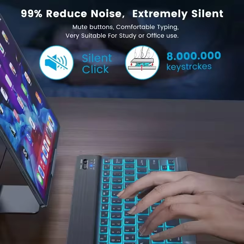 New Ultra Slim Portable 7 Colo - Gaming Keyboard And Mouse Wireless avis et prix