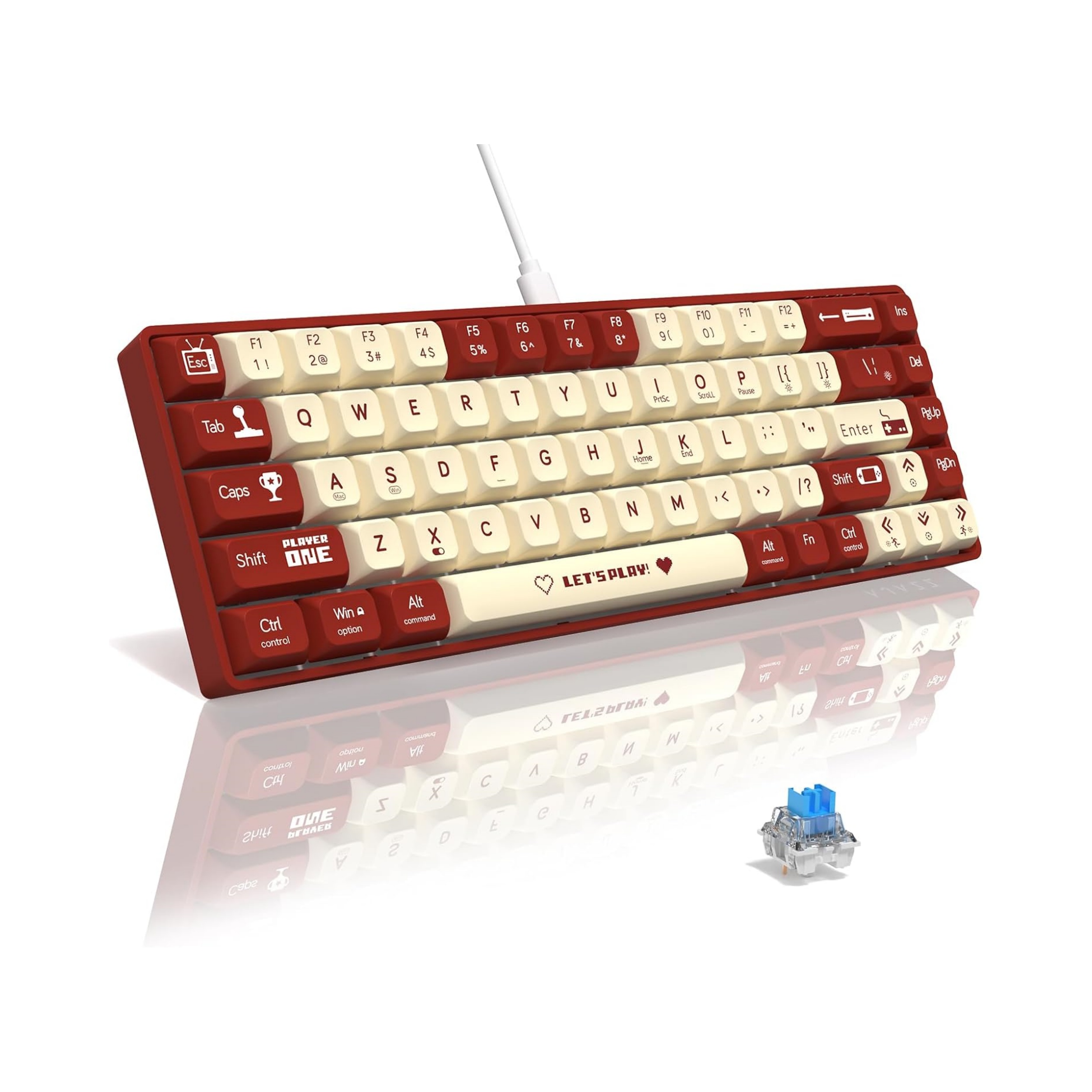 MAMBASNAKE x ATTACK SHARK AK68 - Gaming Keyboard Half avis et prix