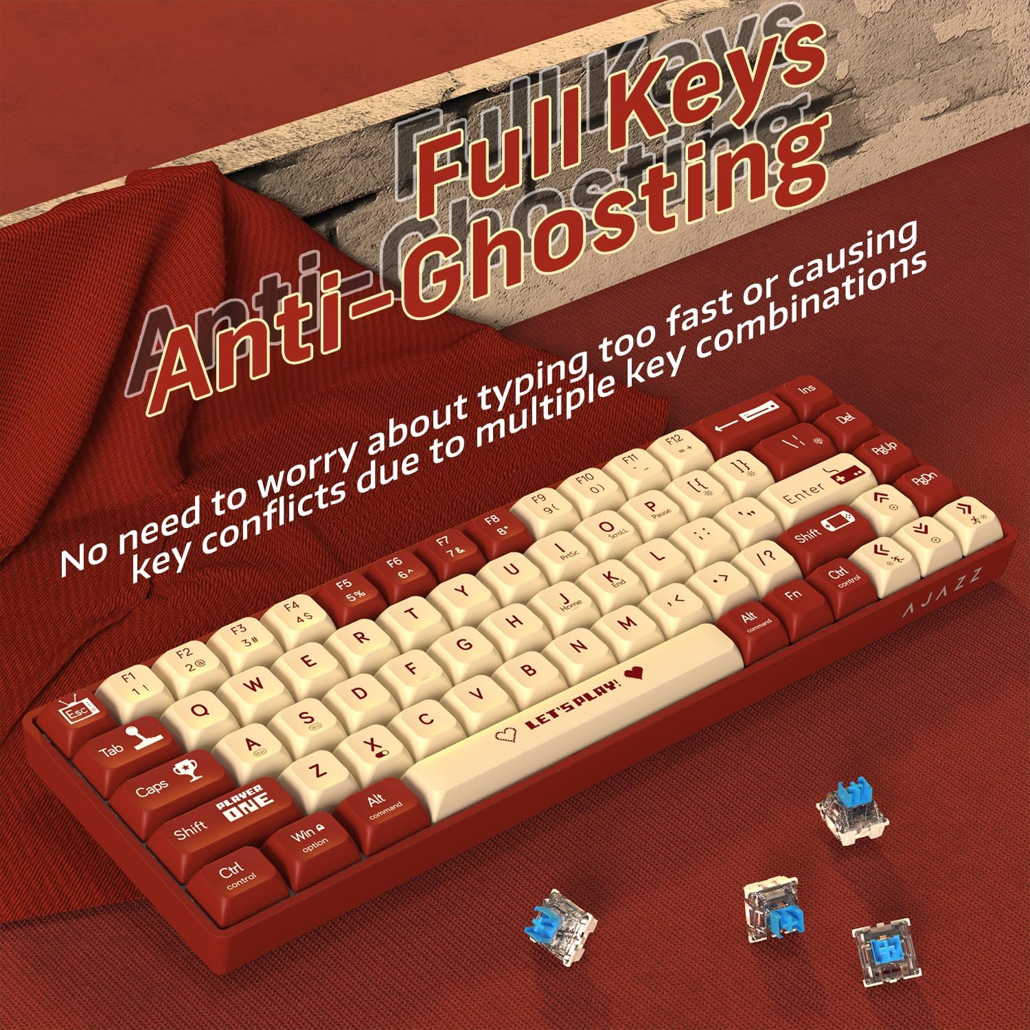 MAMBASNAKE x ATTACK SHARK AK68 - Gaming Keyboard Half avis et prix