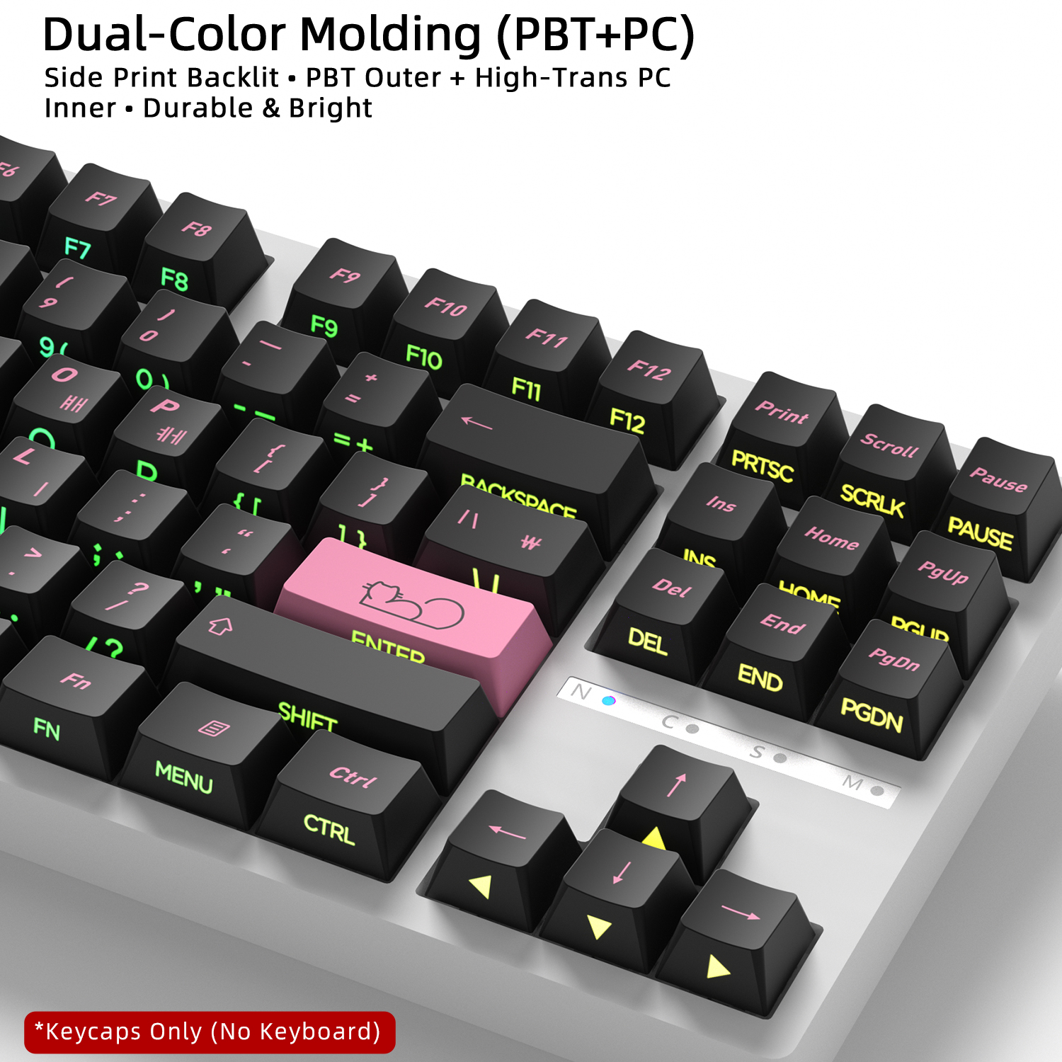 Cute Cat Side Printed Korean K - Keyboard Gaming Black avis et prix