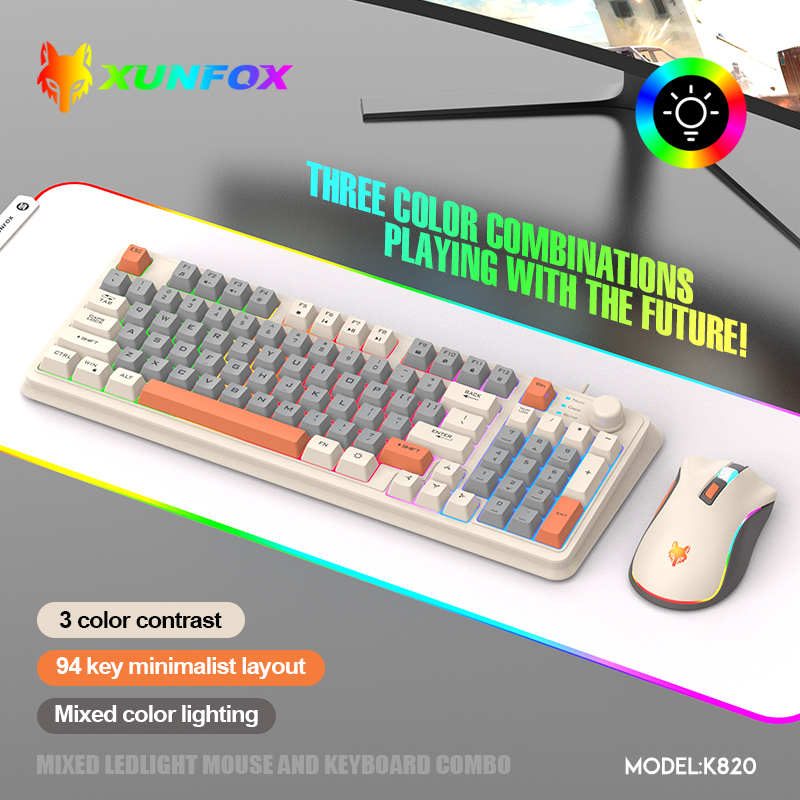 K820 USB Wired Game Keyboard M - Gaming Keyboard Bundle avis et prix