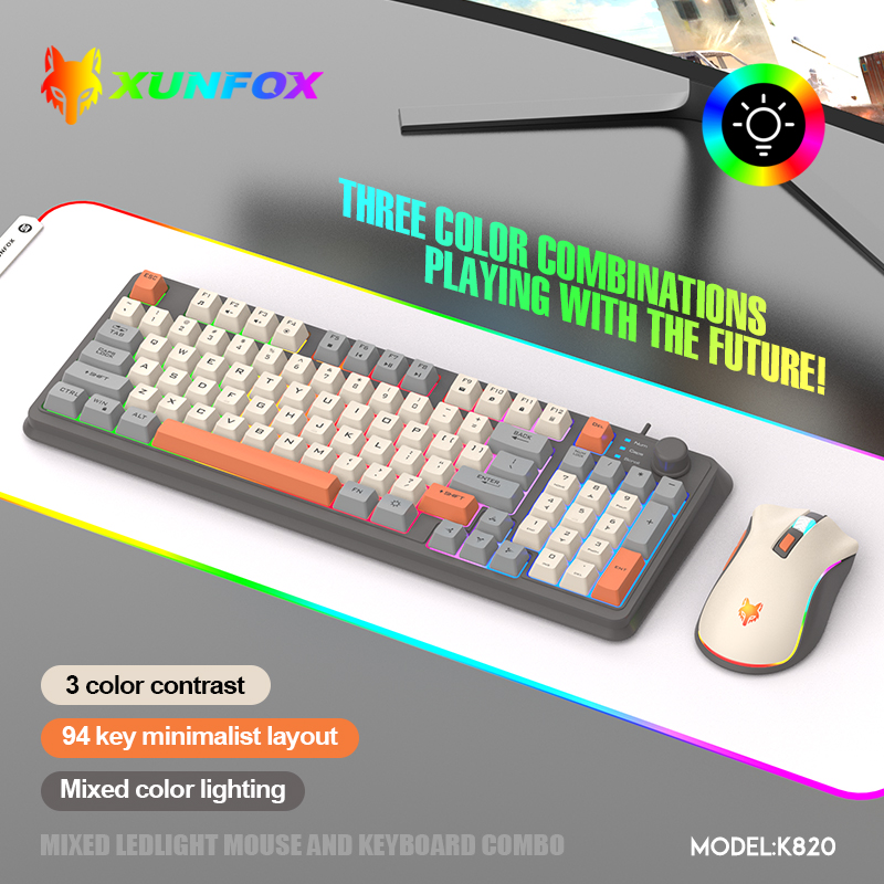 K820 USB Wired Game Keyboard M - Gaming Keyboard Bundle avis et prix