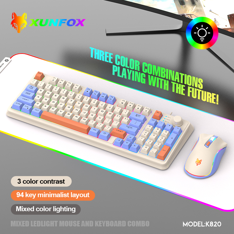 K820 USB Wired Game Keyboard M - Gaming Keyboard Bundle avis et prix