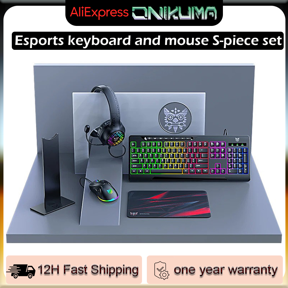 Computer Mouse and Gaming Keyb - Gaming Keyboard Mouse And Headset Combo avis et prix