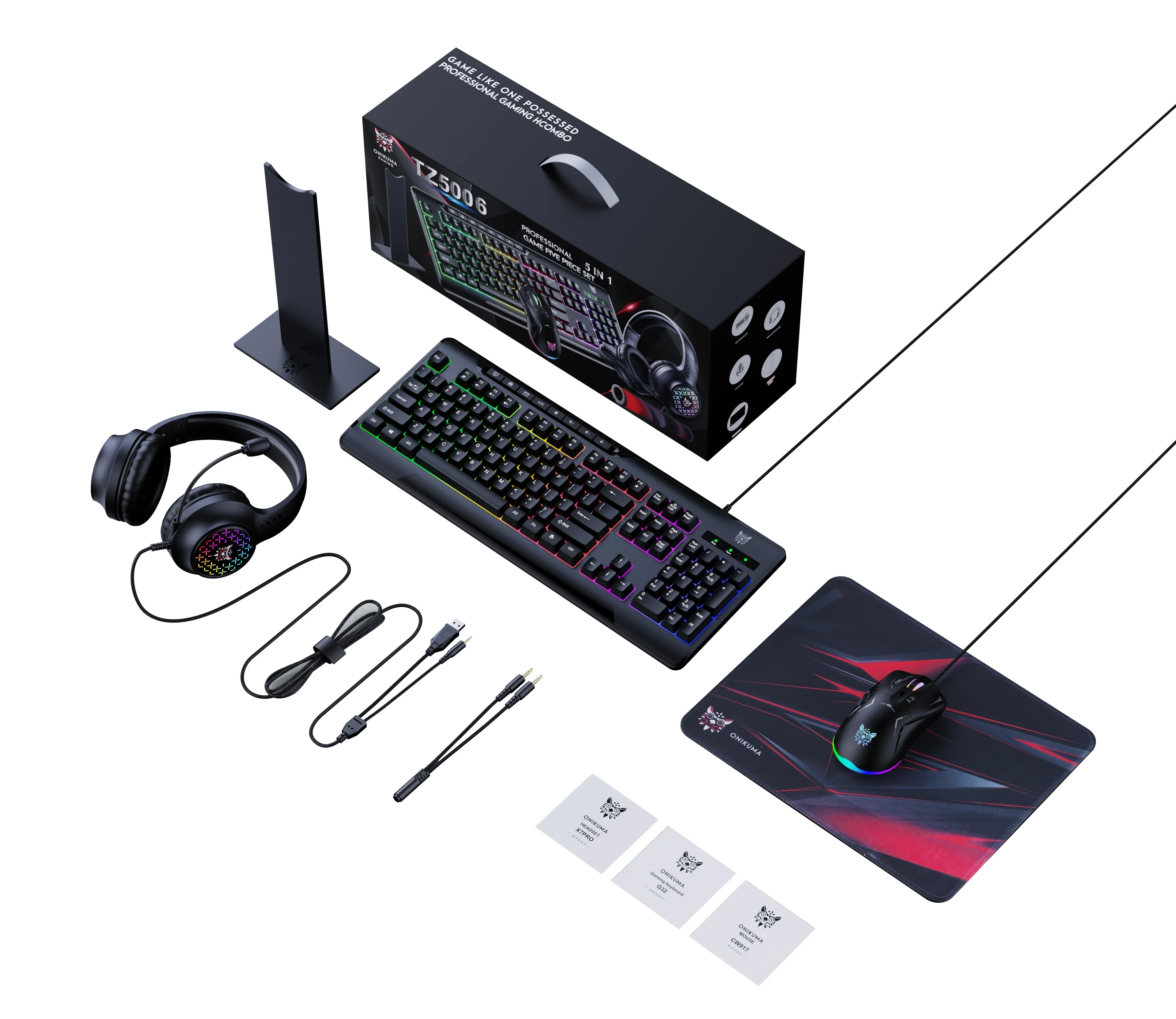 Computer Mouse and Gaming Keyb - Gaming Keyboard Mouse And Headset Combo avis et prix