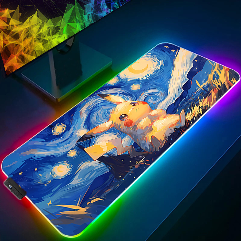 RGB Mouse Pad Pokemon Pikachu  - Gaming Keyboard No Rgb avis et prix