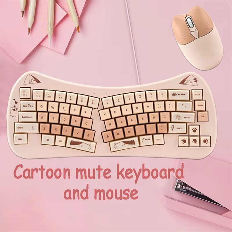 68 Key Cat Ear Mechanical Keyb - Gaming Keyboard And Mouse Wireless avis et prix