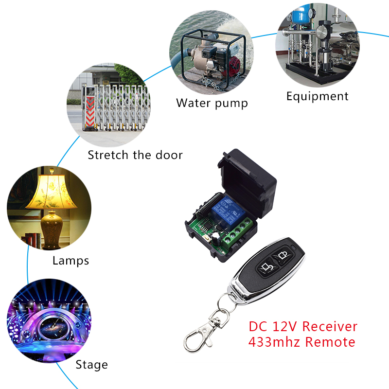 433 MHz DC 12V 24V 1 Channel W - Switch Opener Tool avis et prix