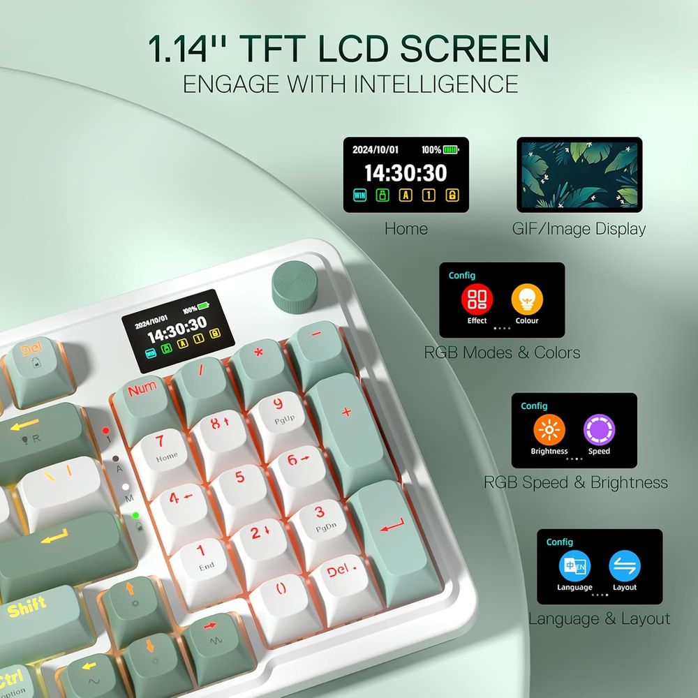 95-Key Mechanical Gaming Keybo - Gaming Keyboard No Noise avis et prix
