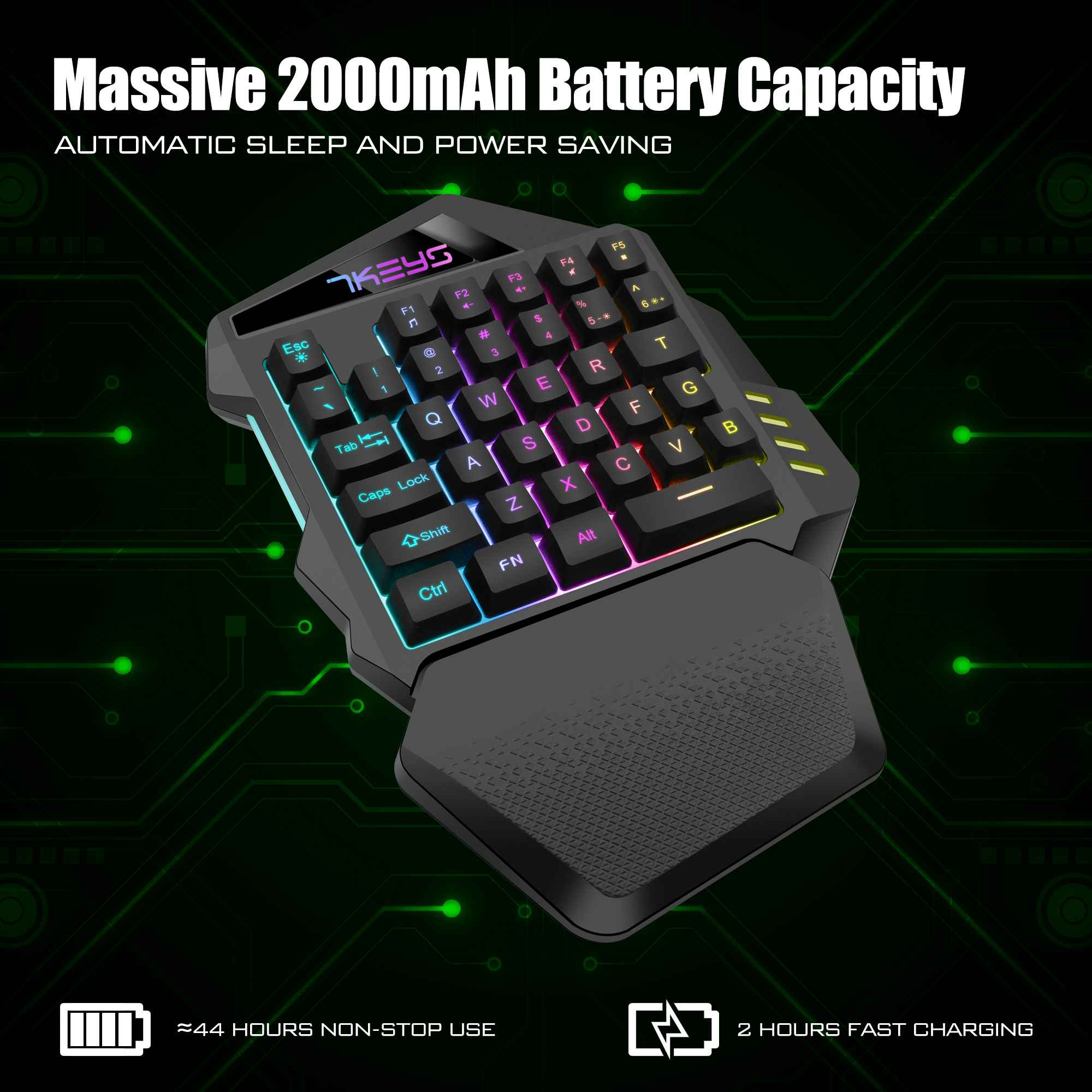 One-handed gaming keyboard 2.4 - Gaming Keyboard Half avis et prix