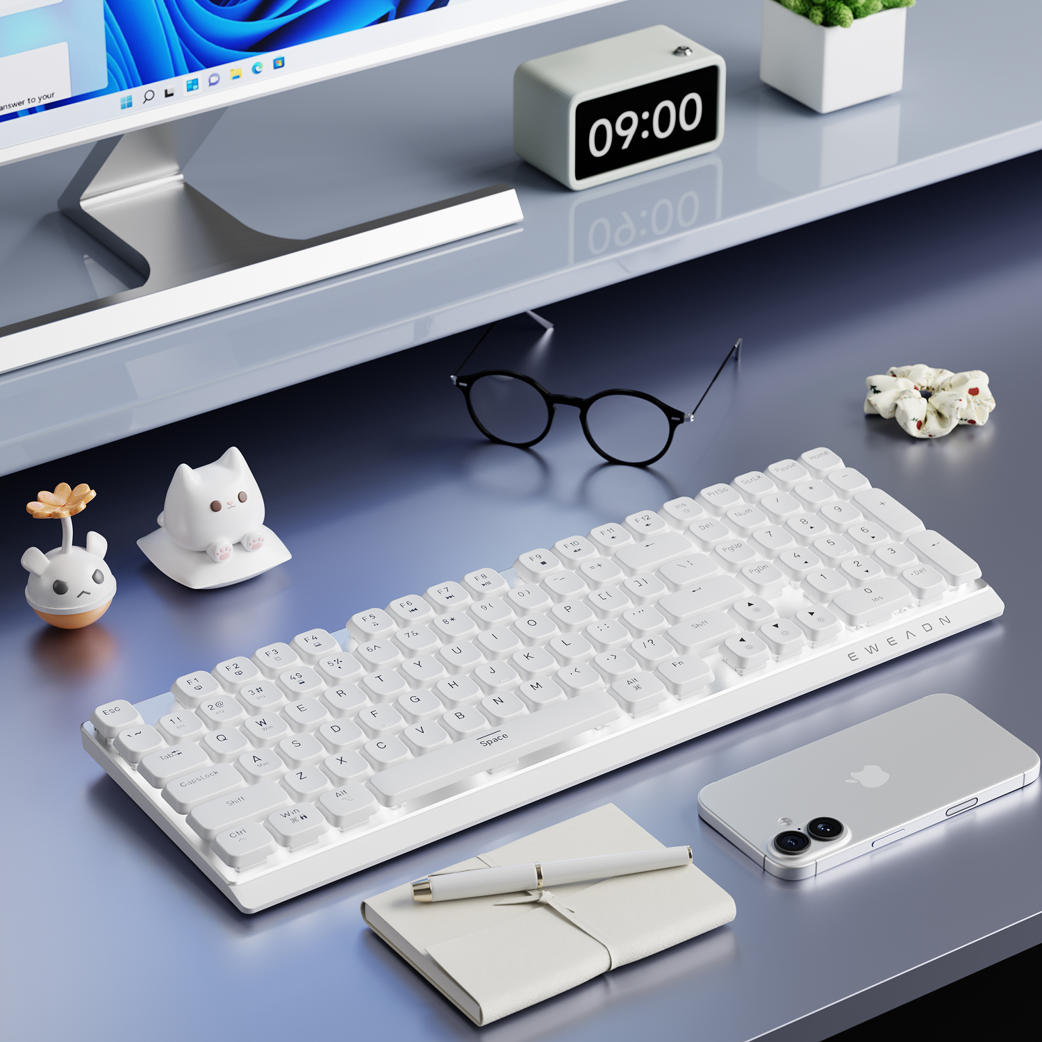 EWEADN Wireless Low-Profile Me - Gaming Keyboard Wireless avis et prix