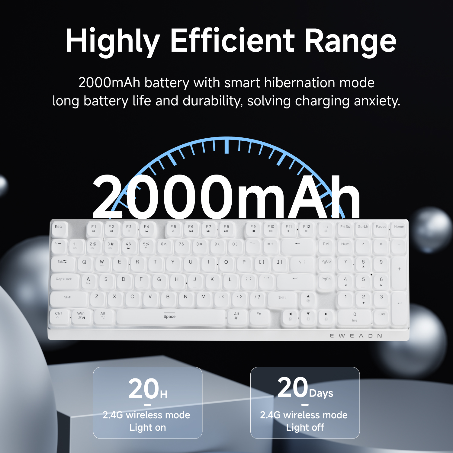 EWEADN Wireless Low-Profile Me - Gaming Keyboard Wireless avis et prix
