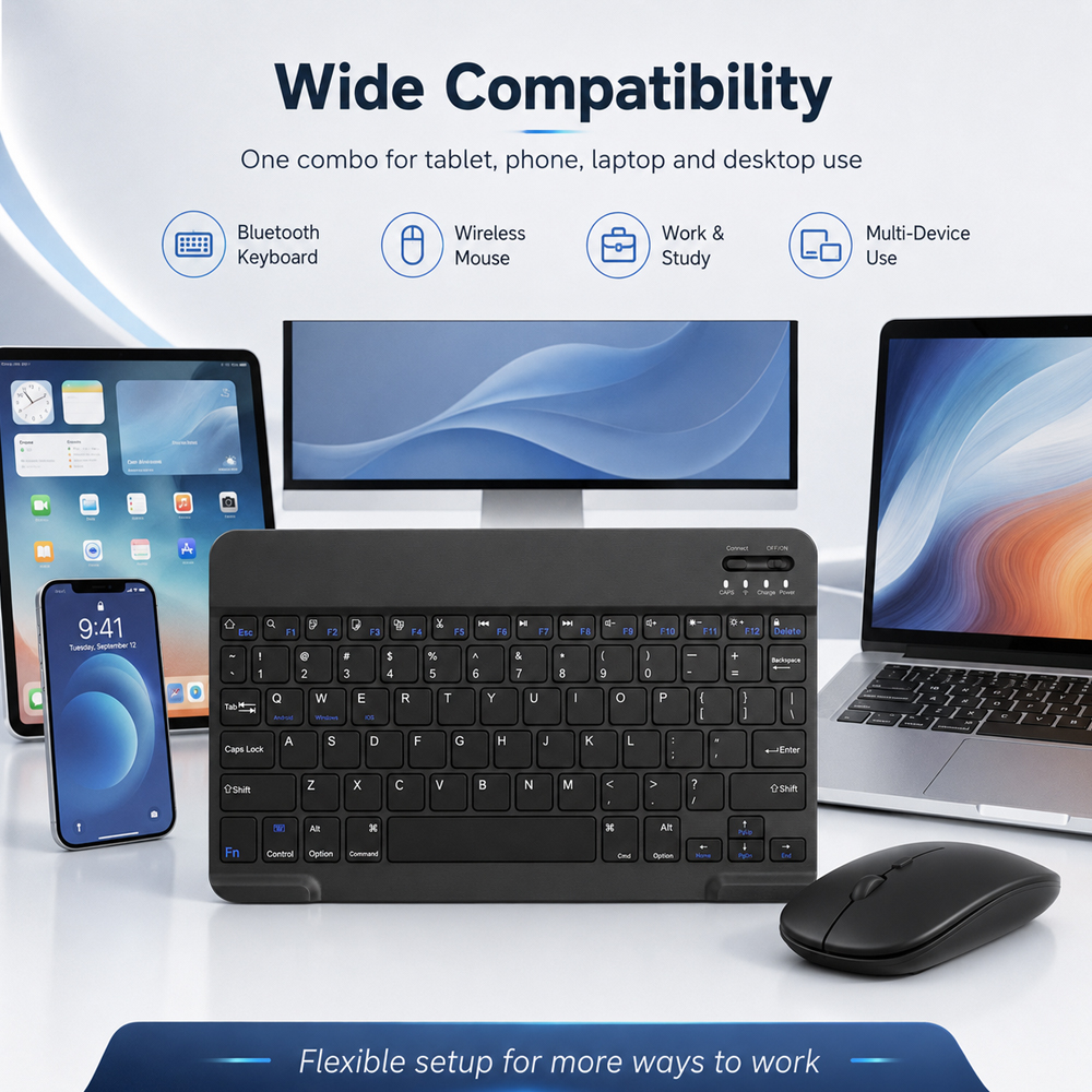 Bluetooth Wireless Keyboard Fo - Gaming Keyboard And Mouse Wireless avis et prix