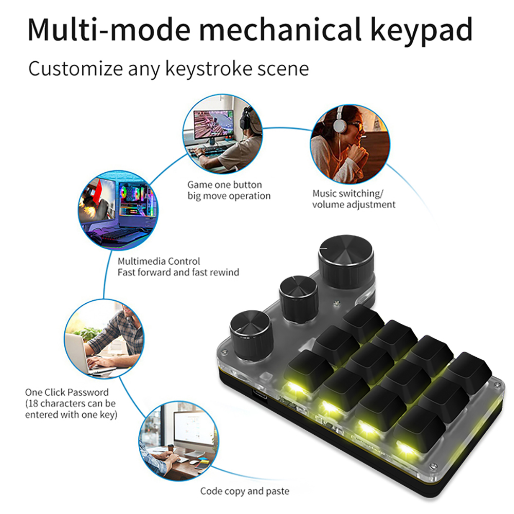 Bluetooth Programming Macro Cu - Gaming Keyboard Half avis et prix