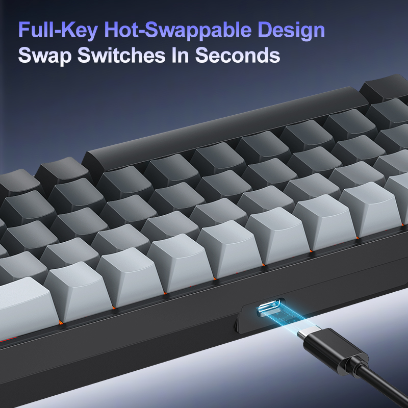 APAYADO A68 Wired Mechanical K - Gaming Keyboard Half avis et prix