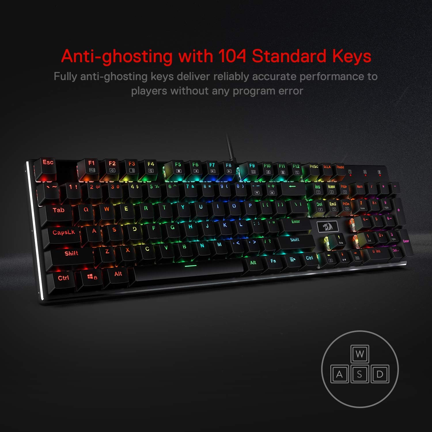 Redragon K556 RGB LED Backlit  - Gaming Keyboard No Noise avis et prix