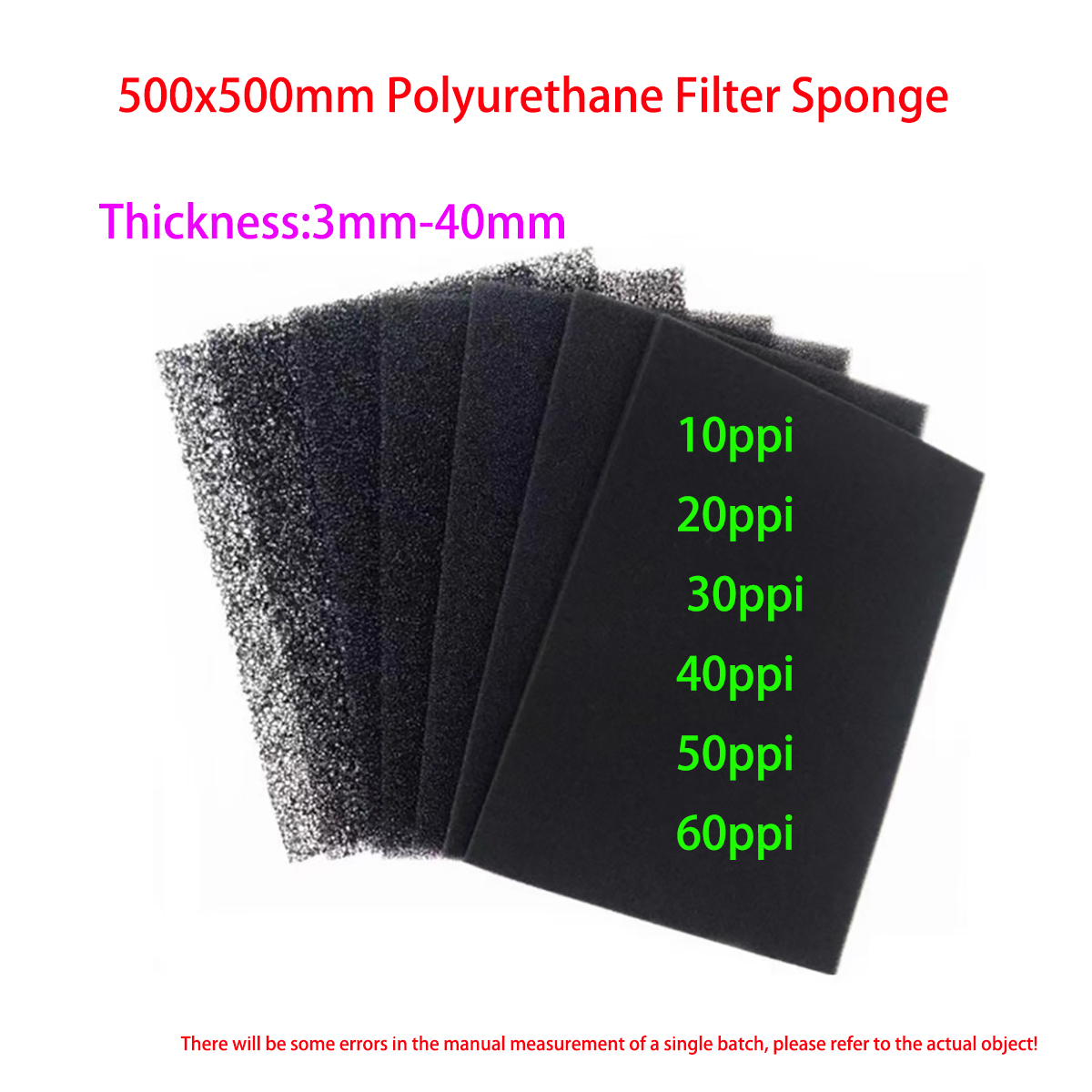 10ppi - 60ppi Aperture Polyure - Polyurethane Foam Sheet avis et prix