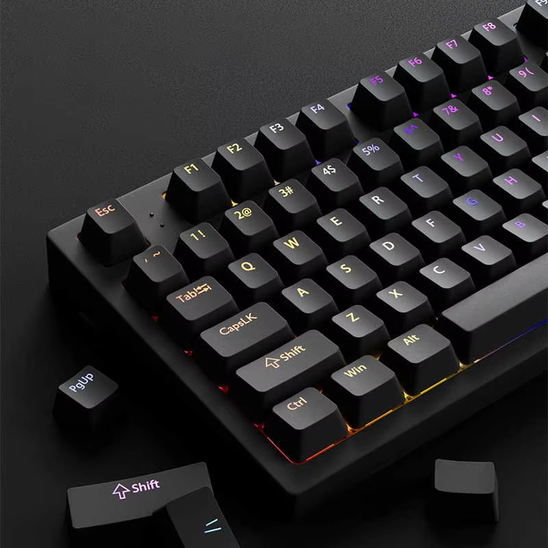 130+ Keys Black Custom Double  - Keyboard Gaming Black avis et prix