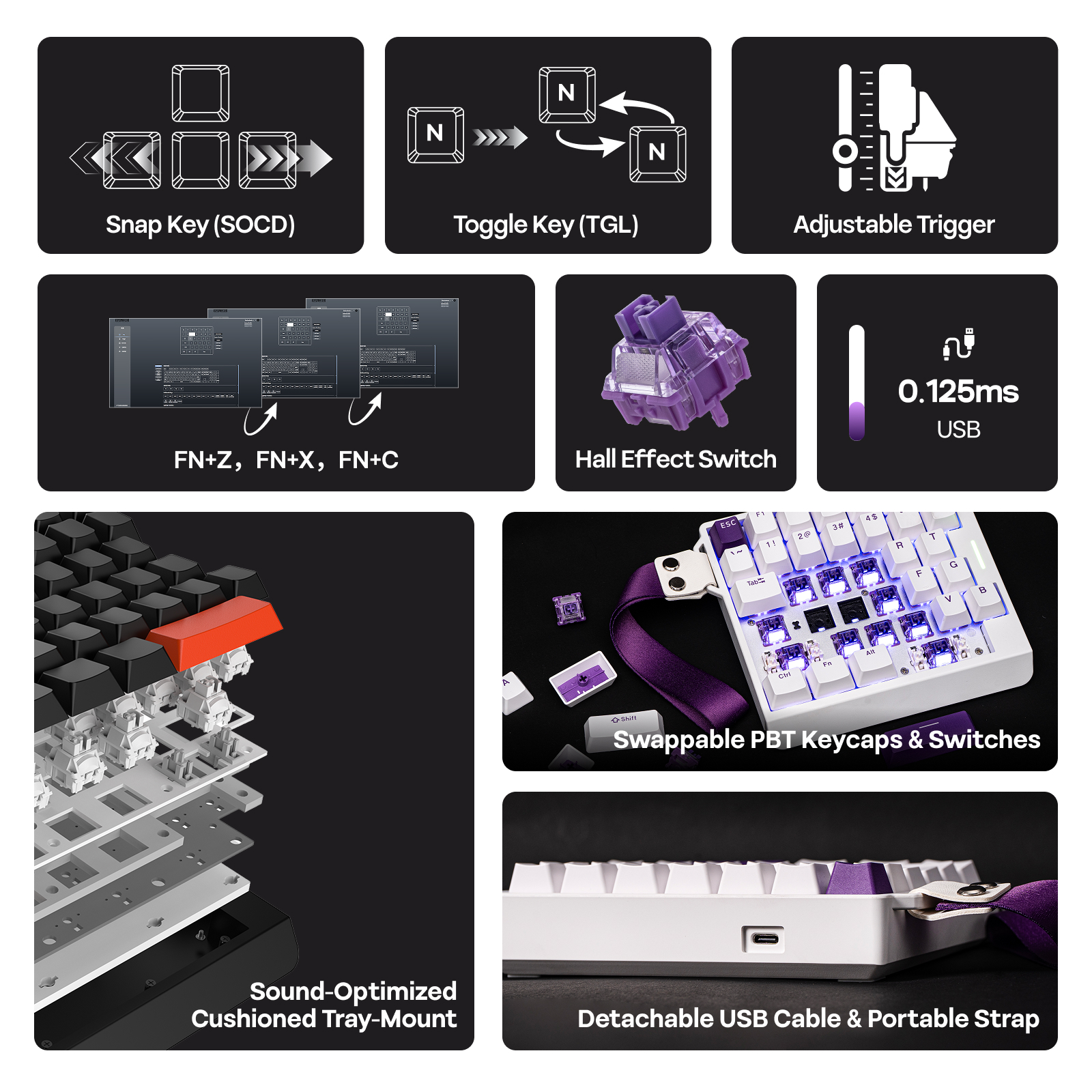  EPOMAKER HE30 One-Handed 36- - Gaming Keyboard Half avis et prix